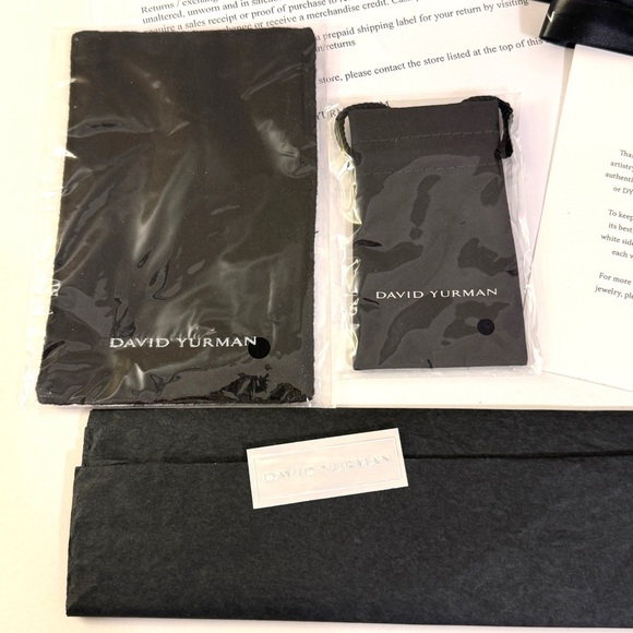 DAVID YURMAN Pure Form Sterling Silver Stackable Ring Set Sz 6 - Picture 5 of 16